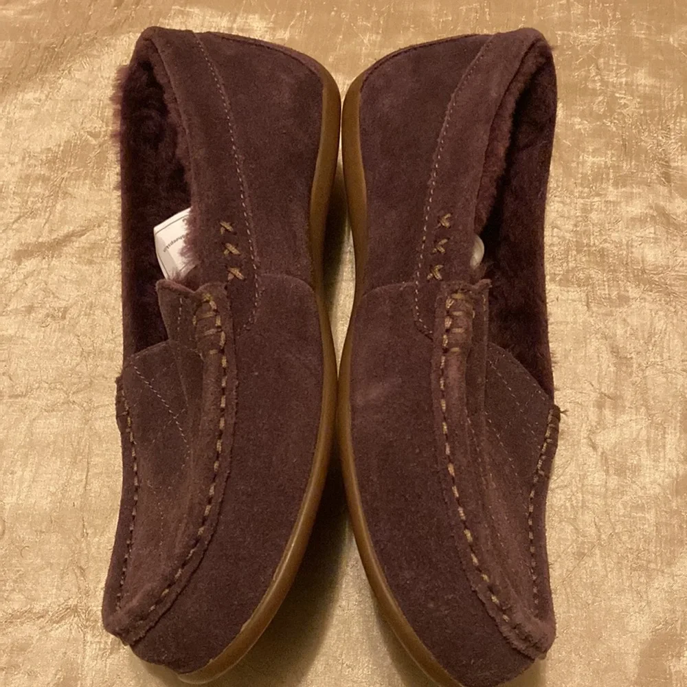 ABEO B.I.O.SYSTEM Sheepskin Loafers ALVENA Purple Suede